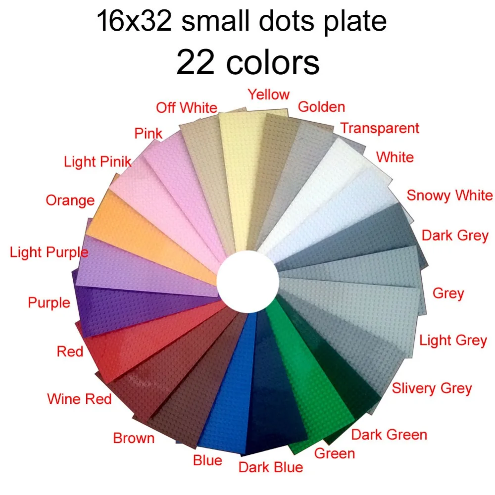 16x32 mini Dot Baseplate for MOC small base plate accessory building block brick particles