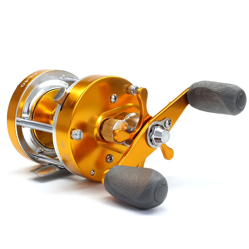 1Pcs 40# Fishing Reel Aluminum alloy Ratio:4.2:1 Saltwater Bait casting Reel Full Metal Carp Drum Wheel Speed Pesca Right/Left