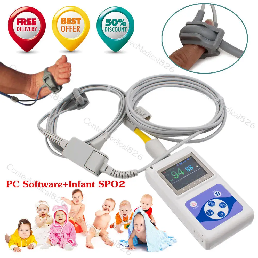 Infant/pediatric/neonate Pulse oximeter,spo2 monitor,software analyzing,CMS60D CONTEC