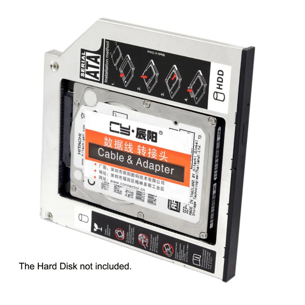 Caddy Custodia Hard Disk Drive Hdd Per 9.5 millimetri Cablecc Sata 22pin Universale Del Computer Portatile Di UN Dvd-rom Optical