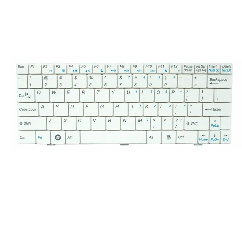 GZEELE NEW US laptop keyboard for MSI U100 U100X N011 U160 U123 U90 U135 U165 MS-N011 U130 English replace notebook keyboard new