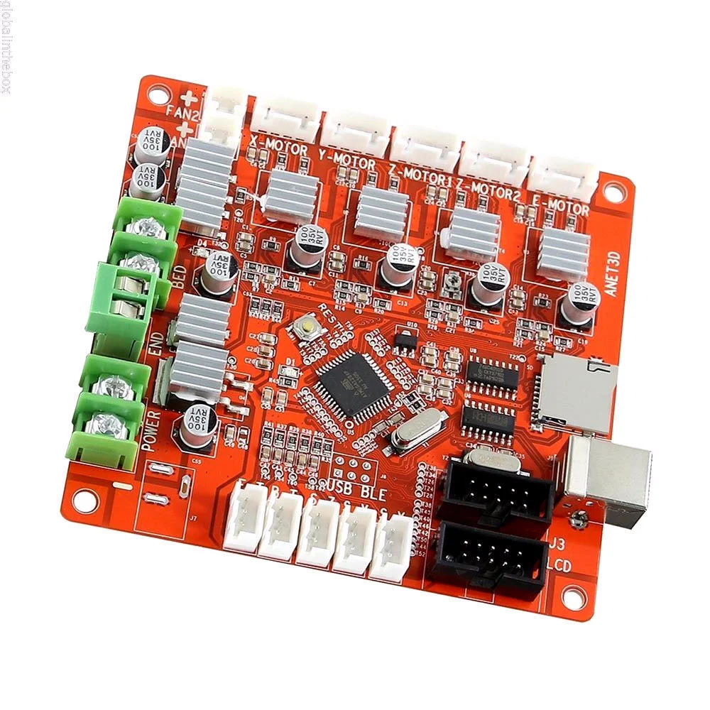 Imagem -02 - Placa de Controle Mainboard para Impressora 3d Placa Mãe para Reprap Ramps1.4 2004 12864lcd Anet a3 a6 a8 Plus E10 E12 E16 V1.7 2004