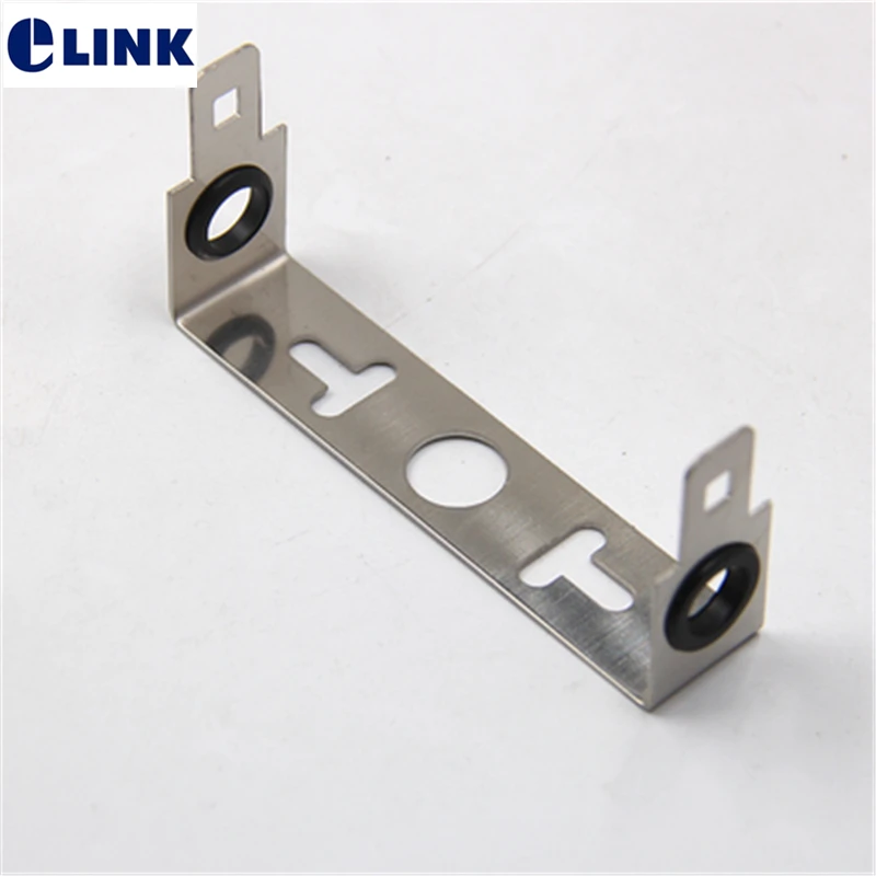 10pcs 1-Units Stainless steel Frame for 10pairs telephone voice Module snap-in terminal block thickened blank patch panel ELINK