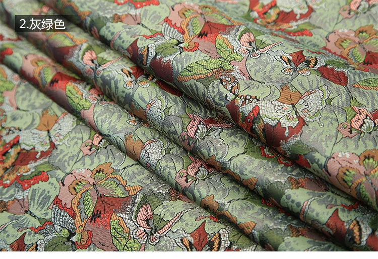 High quality 3D jacquard brocade fabric for dress cushion cover curtain table patchwork upholstery diy handmade cloth