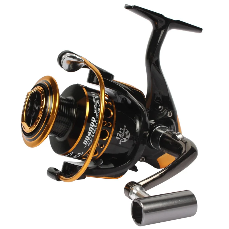 

Goture DQ Spinning Fishing Reel 5.2:1 12+1BB Metal Spool Saltwater Feeder Carp Fishing Wheel Series 2000 3000 4000 5000