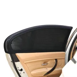 2PCS Car mosquito net car Window Mesh Shield Sunshade Visor Net Mosquito Repellent UV Protection Anti Mosquito Window Covers