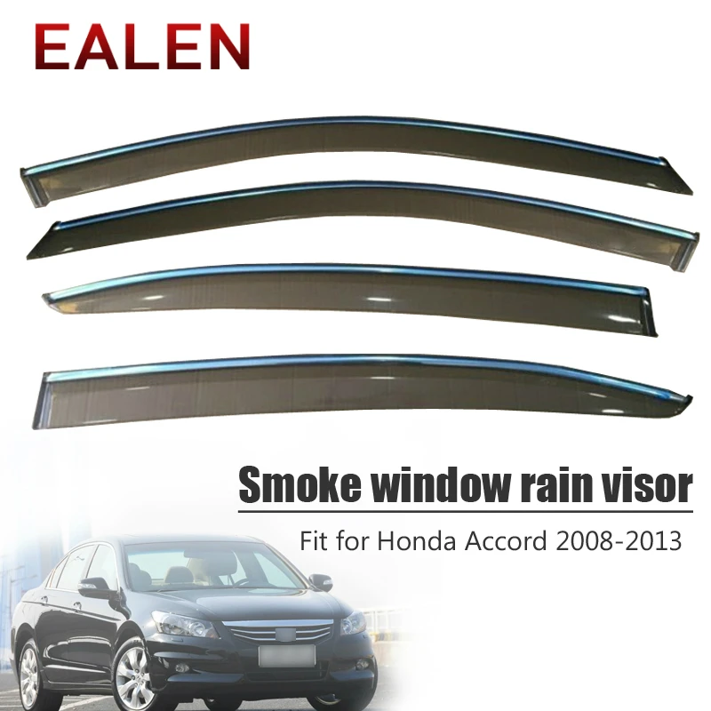 

EALEN For Honda Accord 2008 2009 2010 2011 2012 2013 Vent Sun Deflectors Guard Accessories 4Pcs/1Set Smoke Window Rain Visor