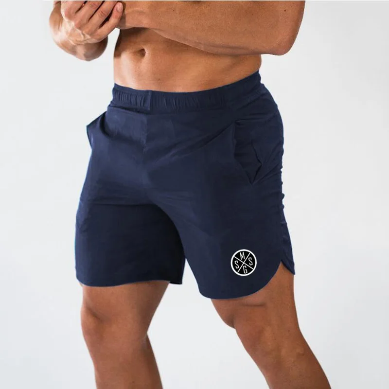 Muscleguy-Bermuda de plage pour homme, short de gymnastique, de fitness, de jogging, à séchage rapide