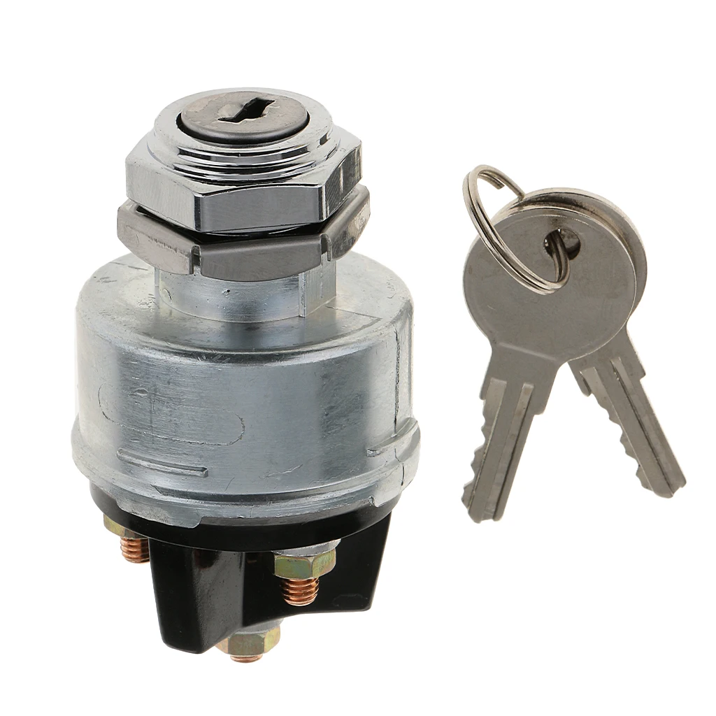 

Replacement Universal 12V Ignition Switch Lock cylinder switch OFF ON Start 3 Position for forklift tuning car truck bus tractor