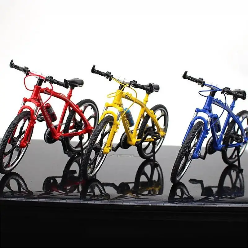 

3 pcs Mini Finger MTB / Road Bicycle Toys Cute Metal Bikes Model Bike Tech Decor Excellent Bmx Toys for kids Gift