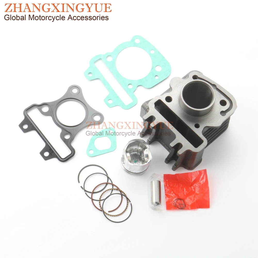 50cc Cylinder Kit & Piston Kit & Cylinder Gasket for Vespa LX 50 S ET4 50cc AC 4-stroke