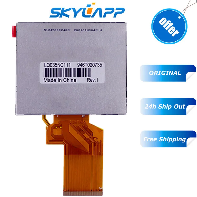 

ЖК-дисплей TFT для Satlink WS-6906, Satellite Finder, LQ035NC111, LQ035NC121, экранная панель, 3,5 дюйма