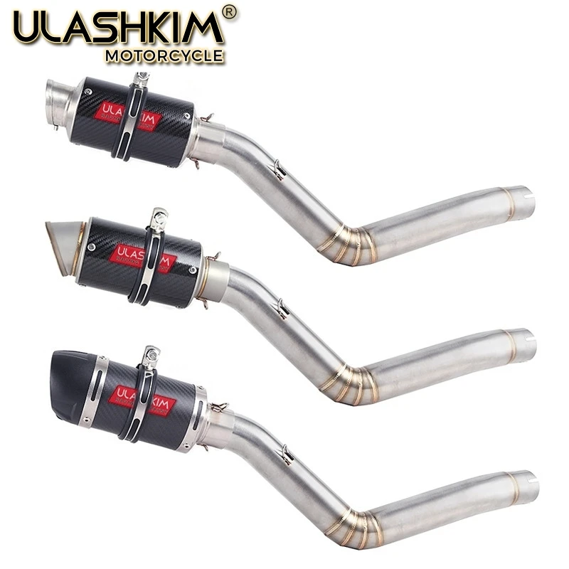 

TRK502 Motorcycle Muffler Pipe Racing Full Exhaust System Middle Link Pipe Slip On For Benelli TRK 502 DB-Killer