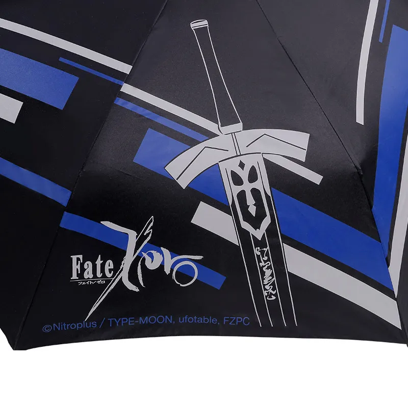 [Fate Zero]Anime Folding Umbrella FZ FGO Rain Women Anti UV Parasol Manga Role Saber Fate Grand Order Cosplay Gift