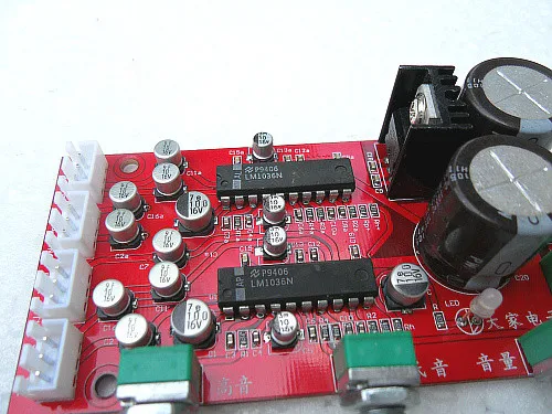 Universal High Quality 4.0 channel LM1036 Tone Board Preamp Mother Board Volume Treble Bass Amplifie Easy To Install