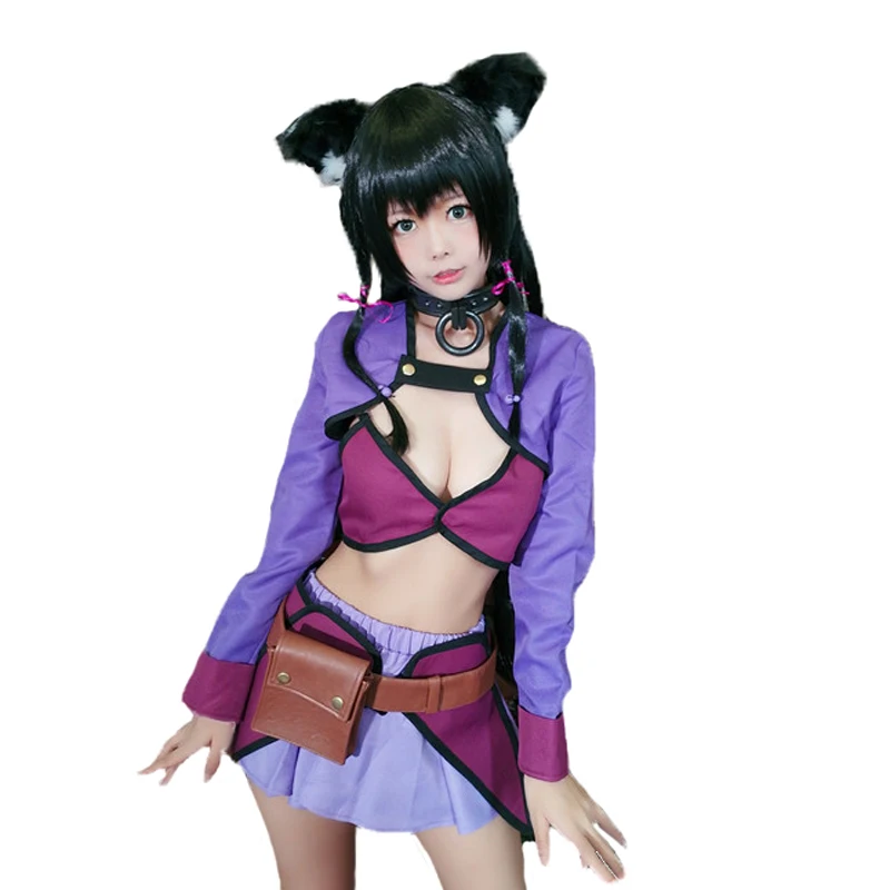 How Not to Summon a Demon lord Rem Galleu Cosplay Costume with ears and tail Halloween Carnival Party