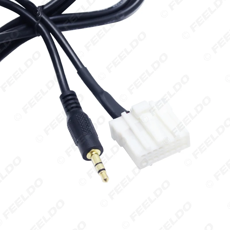 FEELDO Car 3.5mm AUX Audio CD Interface Adapter Cable For Mazda 2 3 5 6 2006-2013 High Quality #FD-1623