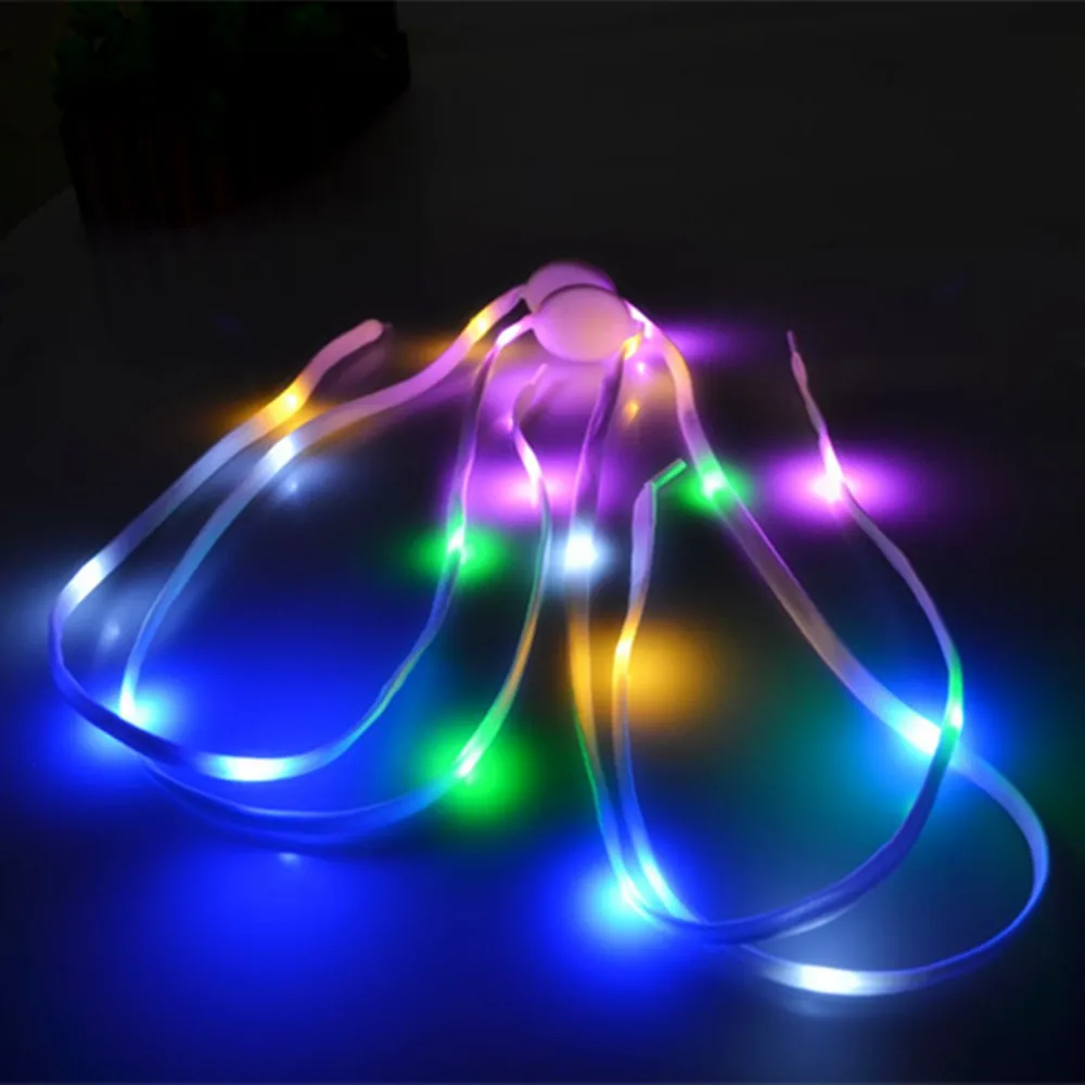 VNL LED Shoelaces Light Up With Battery 120CM Waterproof String Light For Party Hip-Hop Dancing Skating Night Run