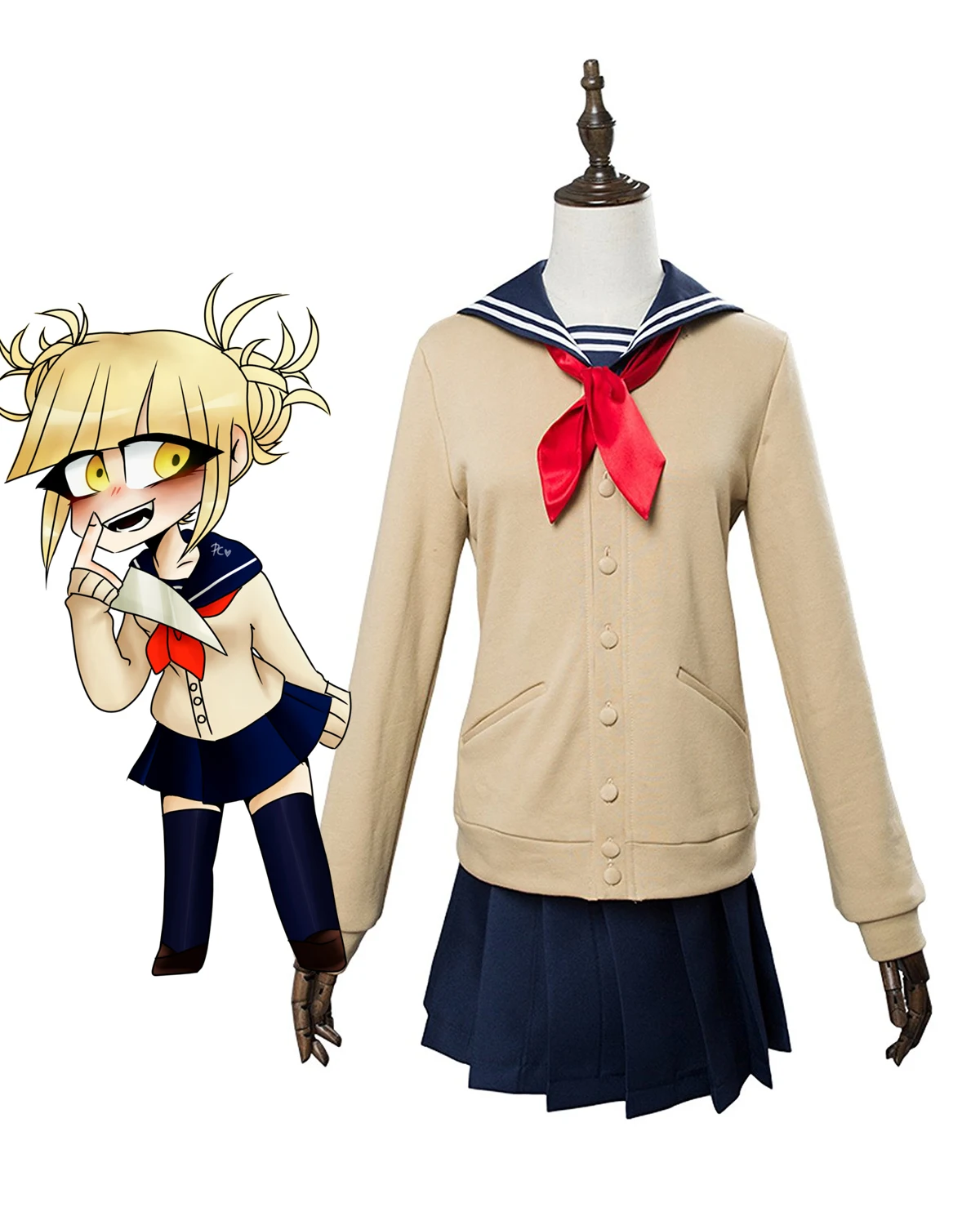 

Himiko Toga Cosplay My Hero Academia Himiko Toga Costume Boku No Hero Academia Cosplay Dress Outfit Custom Made