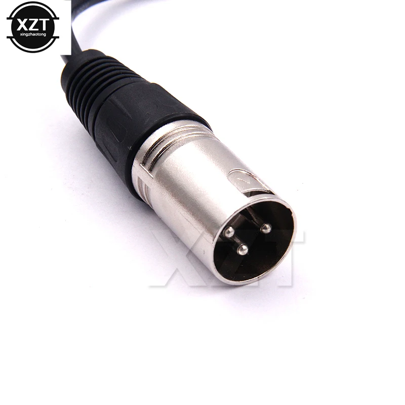 1 sztuk niebieski 3.5 XLR Audio kabel 3.5mm kobieta XLR męski linia Audio 3P XLR CANNON 3pin AUX giętki przewód przewód konwerter