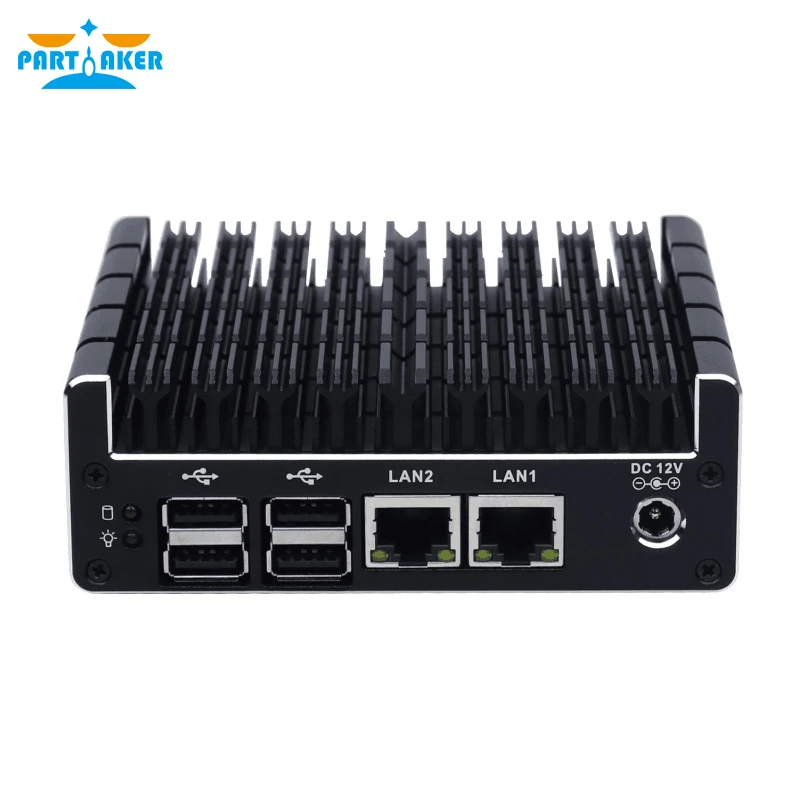 Partaker New NUC Mini PC Celeron J3160 Quad Core 4 Intel i211AT Nic X86 Computer Soft Router Linux Server Support Pfsense AES-NI