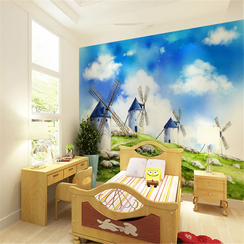 

beibehang 3d character mural wallpaper TV backdrop wallpaper Mediterranean-style non-woven wallpaper papel de parede para quarto