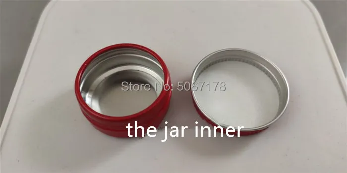 10/30/50pcs 30g 50g 60g Aluminum Jars Red Metal Tin Empty Cosmetic Containers Crafts Aluminum Boxs