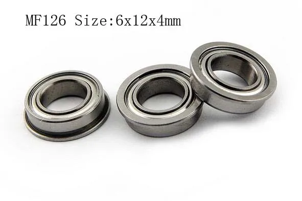 (10 قطعة) MF126ZZ (6x12x4mm) المعادن محمية مشفه الكرة محامل تحمل MF126z