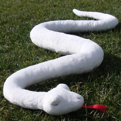 

simulation animal large 120cm white snake soft plush toy birthday gift b0002