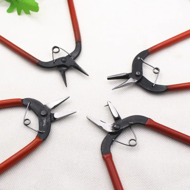 Draht Looping Zangen Lange Runde Nase und Konkaven Draht Wraps Looper Zangen Perlen Handwerk DIY Schmuck Werkzeuge HK044 – Detail 5