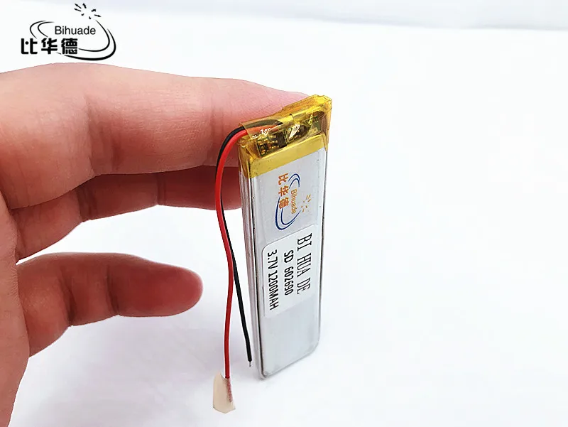 li-po 3.7 V 602690 polymer batteries used in mobile DVD, digital universal rechargeable battery 1200 mah