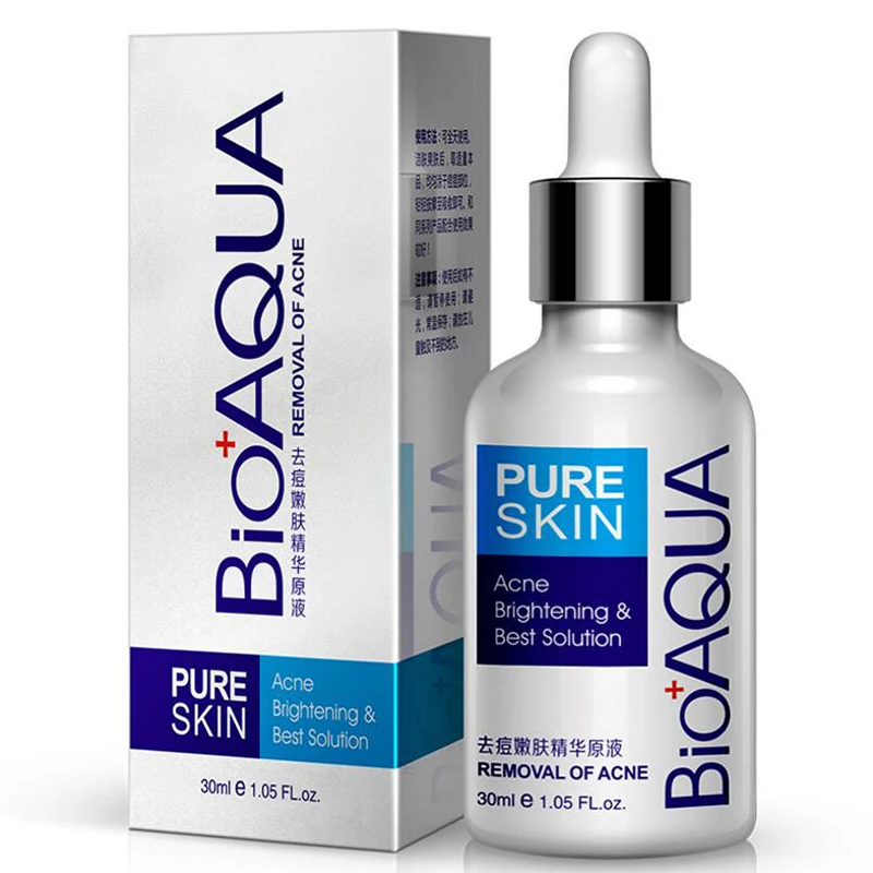 Бренд BIOAQUA, 30 мл, эссенция для лечения прыщей, жидкость для удаления шрамов от прыщей, пятна от прыщей, уход за кожей лица, отбеливание, увлажняющий уход за лицом