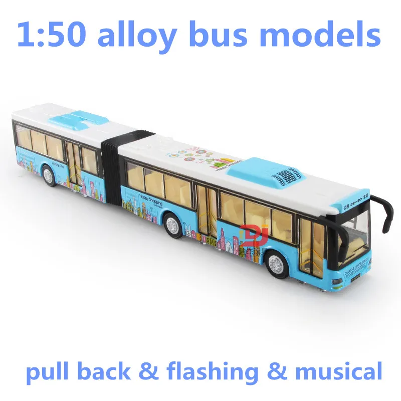 1:50 legierung bus modelle, hohe simulation city bus modelle, spielzeug fahrzeuge, metall gießt druck, zurückziehen & blinkende & musikalisches, freies verschiffen