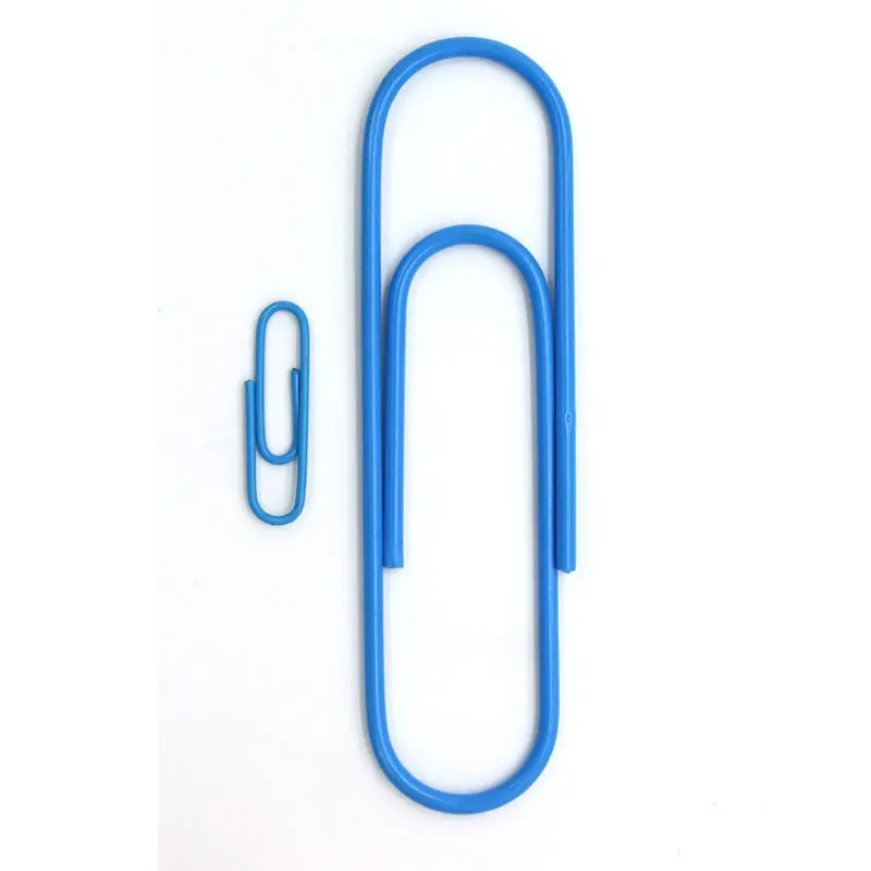 MIX Color Paper Clips Student Stationery Large Metal Clip CUTE Office Accessories BOOKMARK 12Pcs/lot 100MM