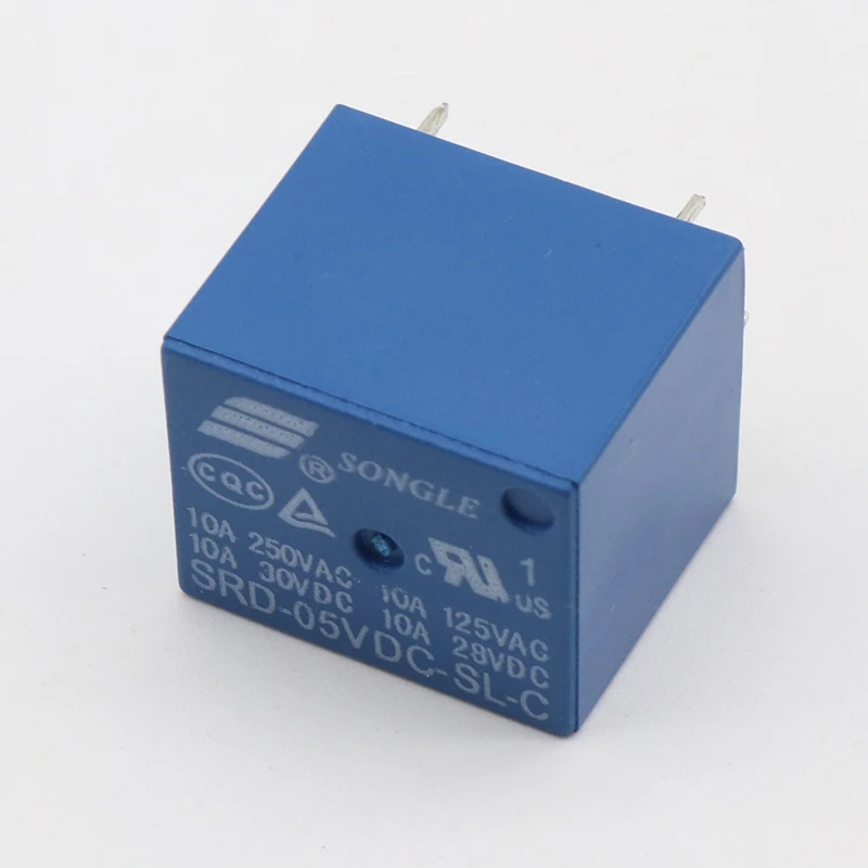 5pcs SRD-05VDC-SL-C 5VDC 10A 250 VAC Power relay PCB Type T73-5V 5 feet SRD-5VDC-SL-C 10A 125VAC New and original