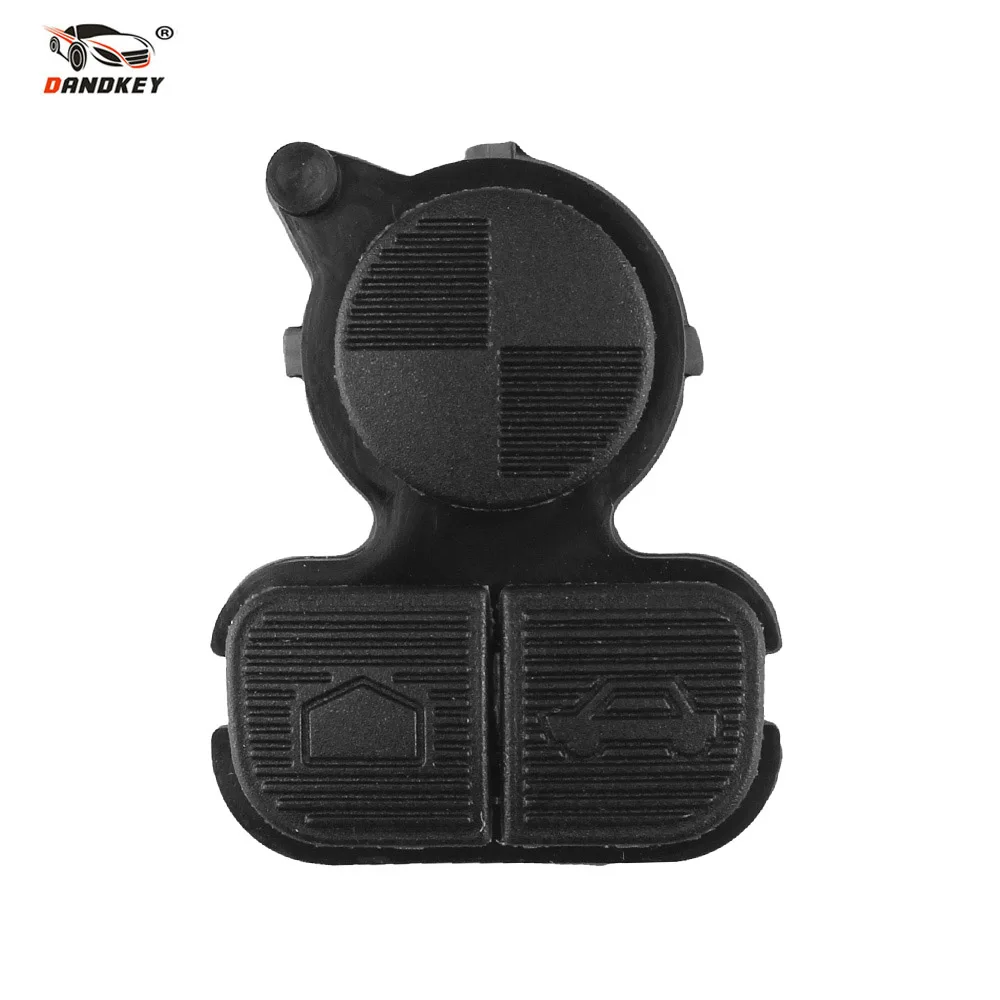 DANDKEY Folding Car Remote Flip Key Shell Case Fob Replacement Key 3 Buttons Rubber Pad For BMW 3 5 7 Alarm Systems Security