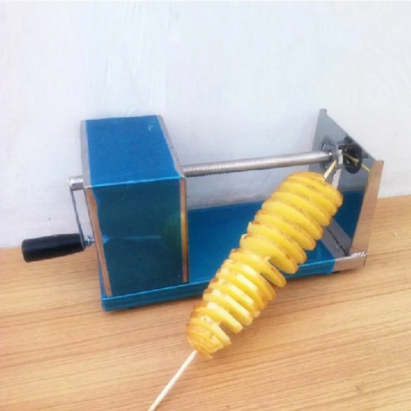 Macchina manuale ZF delle patatine fritte della tagliatrice a spirale della macchina della patata di tornado dell'acciaio inossidabile