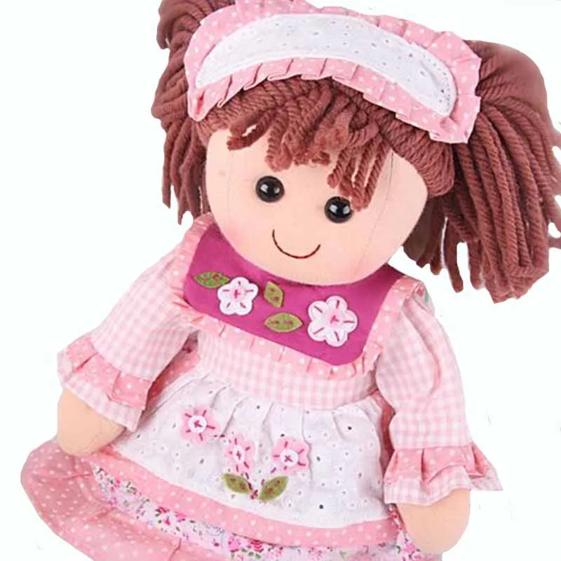 

Smafes stuffed rag dolls toy for girls 17 inch soft baby born doll with cloth and hair kids birthday christmas gift