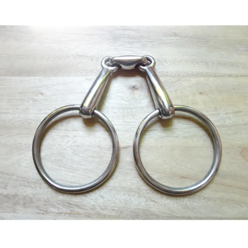 Stainless Steel Loose Ring Snaffle Bit Equestrian Equipment Horse Accessores 10.5cm