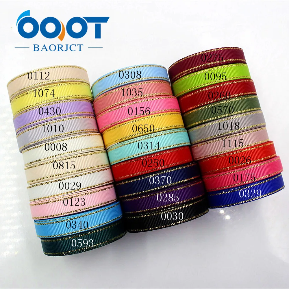 OOOT BAORJCT 1712261 10 mm 10 yards Phnom Penh double-sided ribbon Thermal transfer Printed grosgrain Wedding Accessories DIY