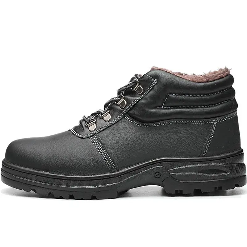 Safety Shoes Cap Steel Toe Safety Shoe Boots For Man Work Shoes Men Waterproof Size 12 Footwear Winter Wear-resistant GXZ010