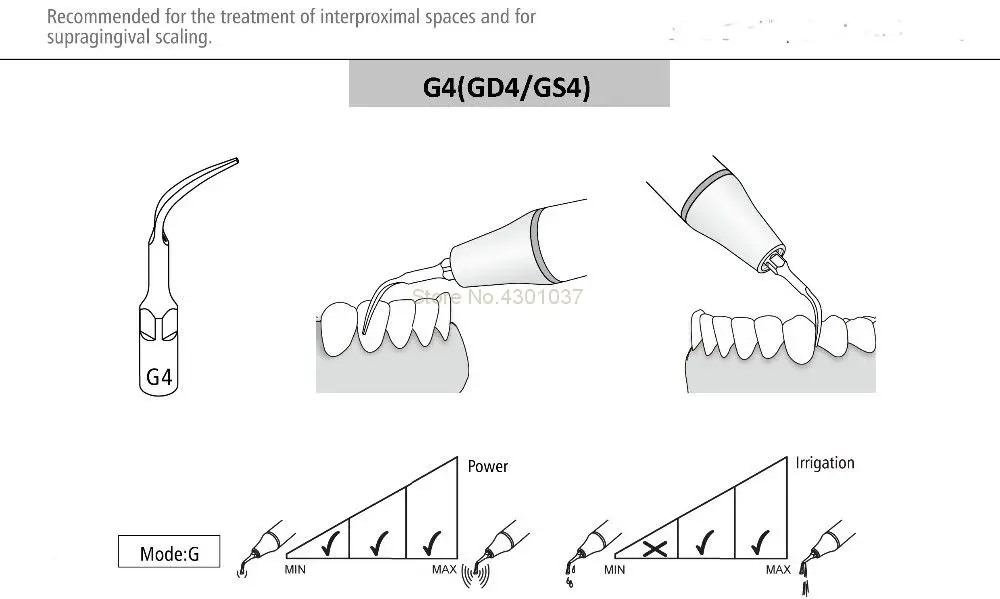 2pcs GD4 Ultrasonic Scaler Scaling Tips fit SATELEC NSK GNATUS DTE HU-FREIDY Handpiece Tip Dental Tools