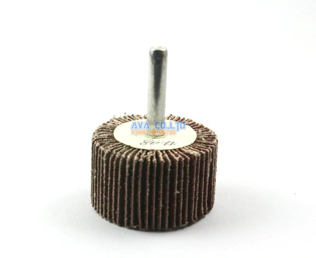 5 Pieces 40x25mm 80 Grit Abrasive Flap Sanding Wheel 6mm Shank