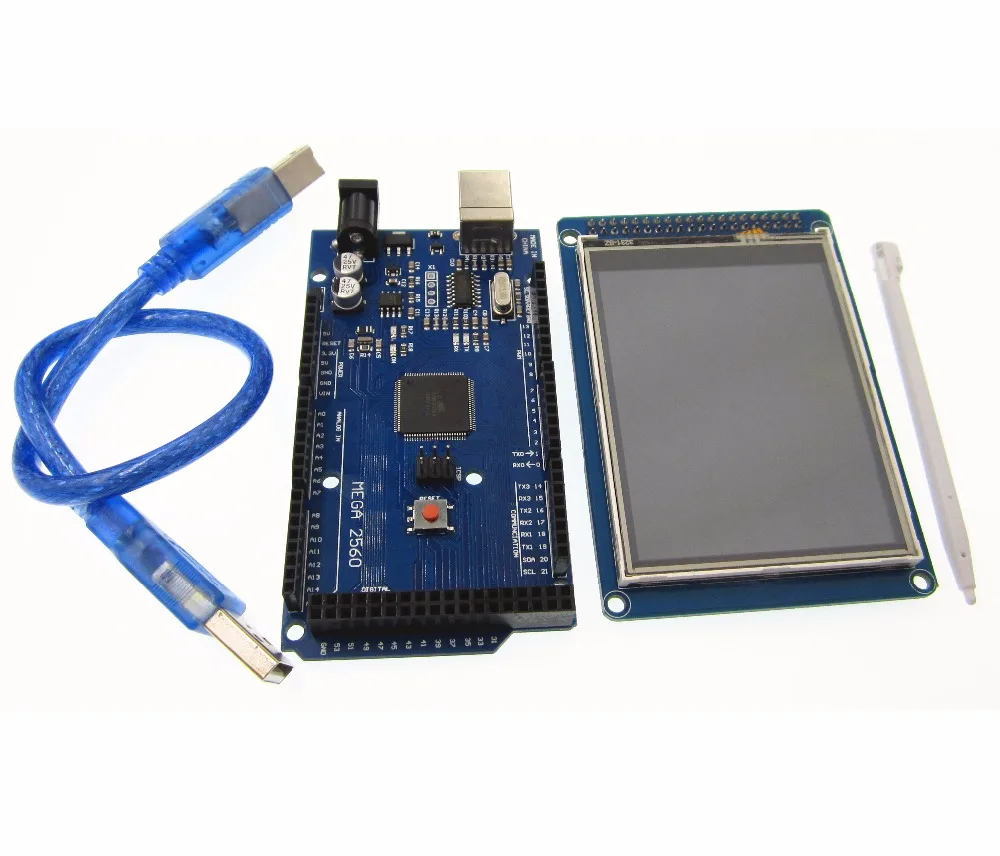 1SET 3.2 inch TFT LCD screen module Ultra HD 320X480  + MEGA 2560 R3 Board with usb cable