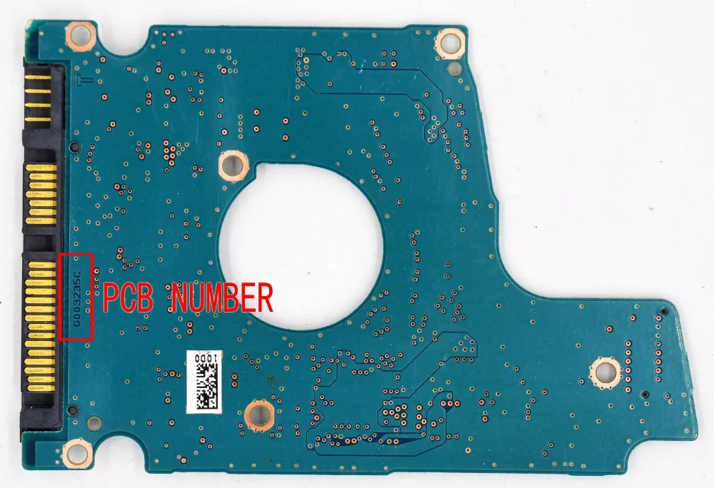 Imagem -02 - Codificação da Placa Lógica do Pwb de Hdd Toshiba Mq01abf050 Hdkcb06h0a01 Mq01acf050 Ic: 88i9317- Ral2 G003235c Ic: 88i9417- Ral2