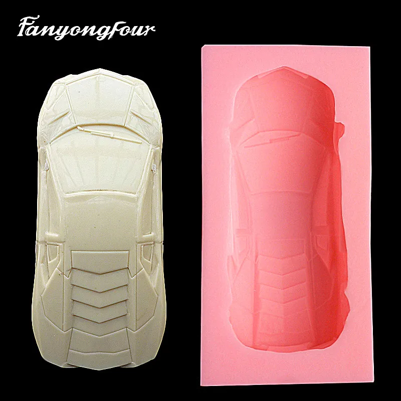 Silicone mold 3D anti real sports car resin gypsum candle concrete crystal drop glue mold DIY handmade handicraft