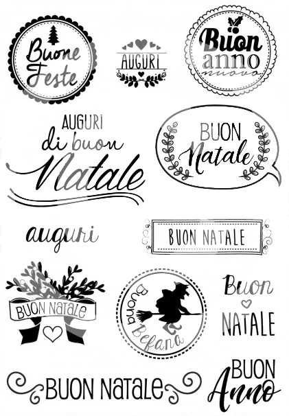 Włoskie słowa przezroczysty przezroczysty silikonowy znaczek pieczęć DIY Scrapbooking Album fotograficzny dekoracyjny przezroczysty znaczek W1271