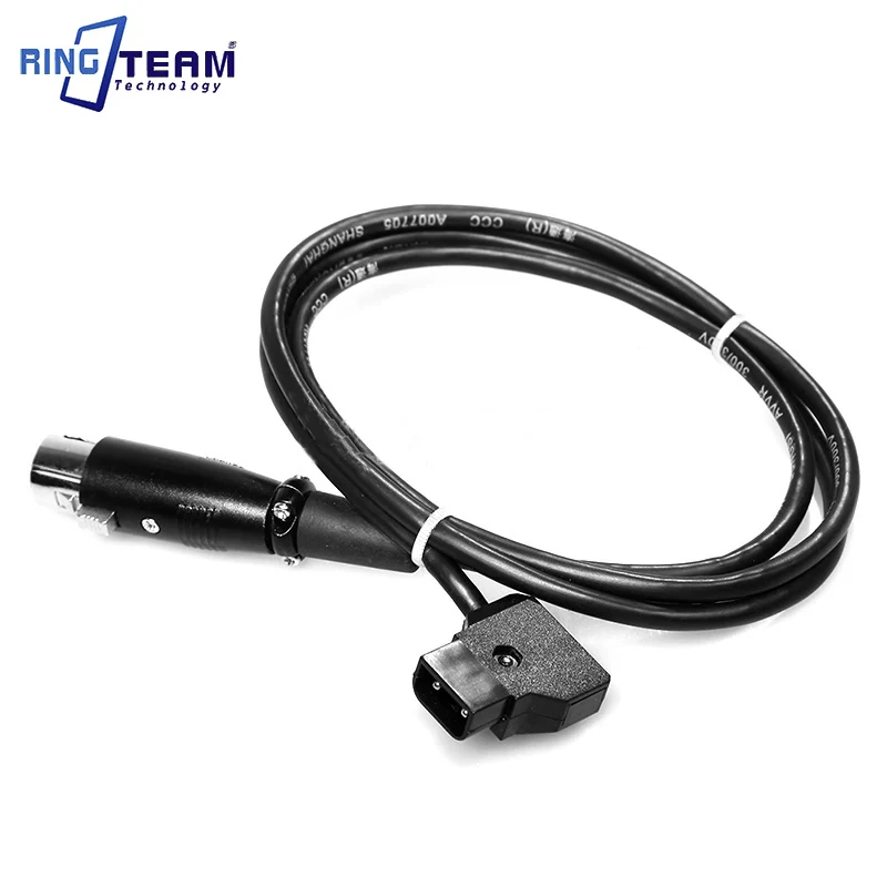 New Power Tap Plug (Male) To Male 4 Pin XLR Connector D-Tap Male to Female for Power Supply Battery Adapter Power Cable 1M