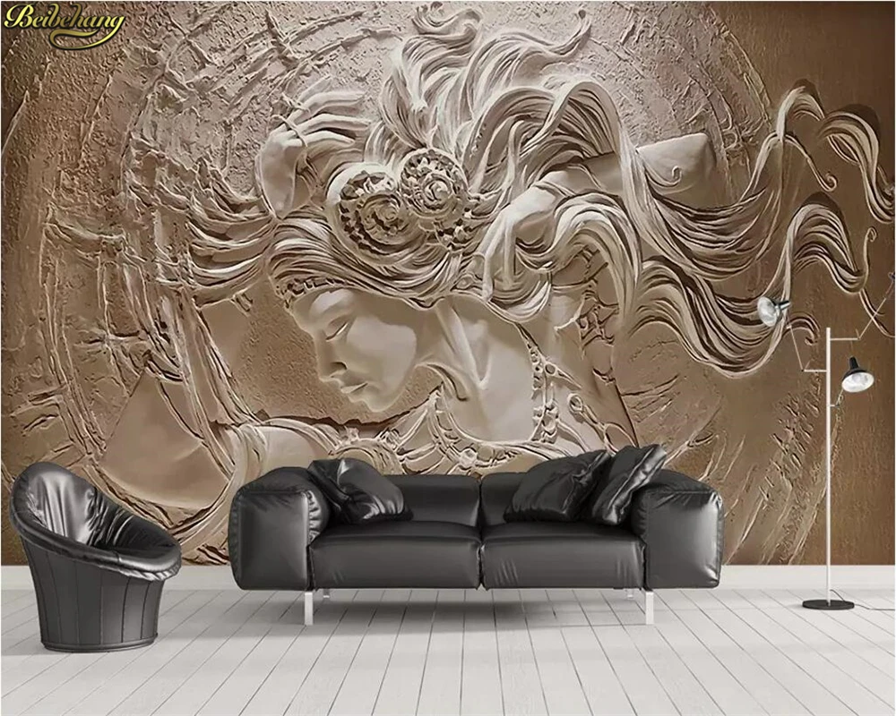 beibehang Custom photo wallpaper mural 3D embossed beauty background wall painting wall papers home decor papel de parede 3d