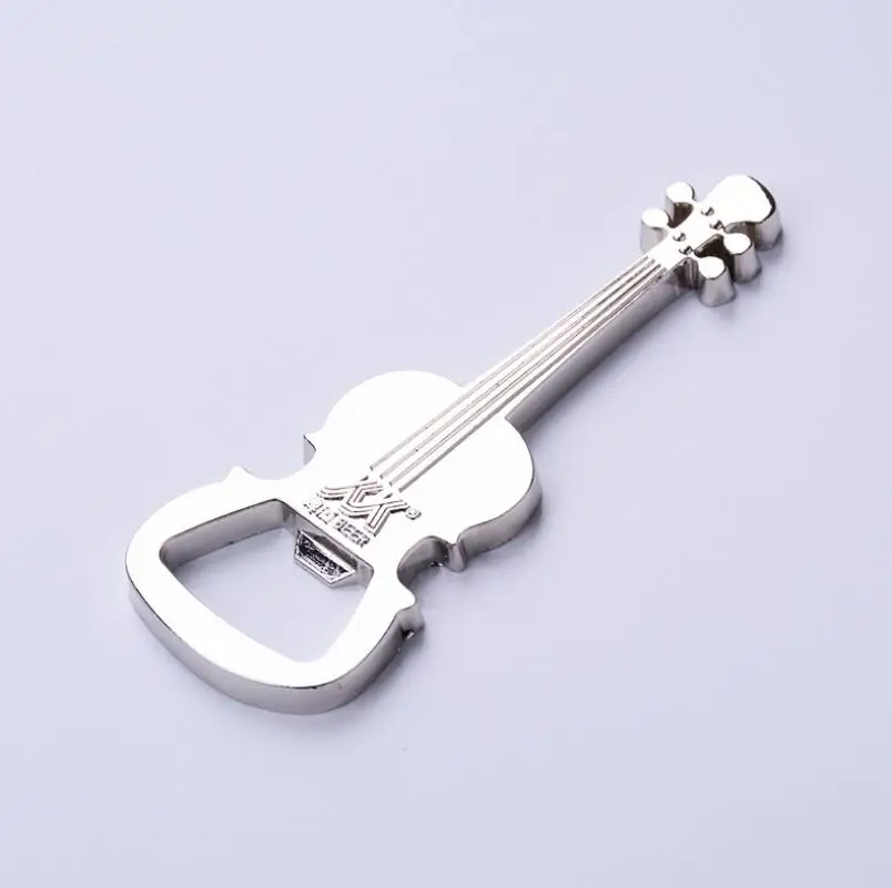 Creative Gift Zinc Alloy beer guitar bottle opener bottle opener Key Accessory key chain ring handbag accessories LX6680